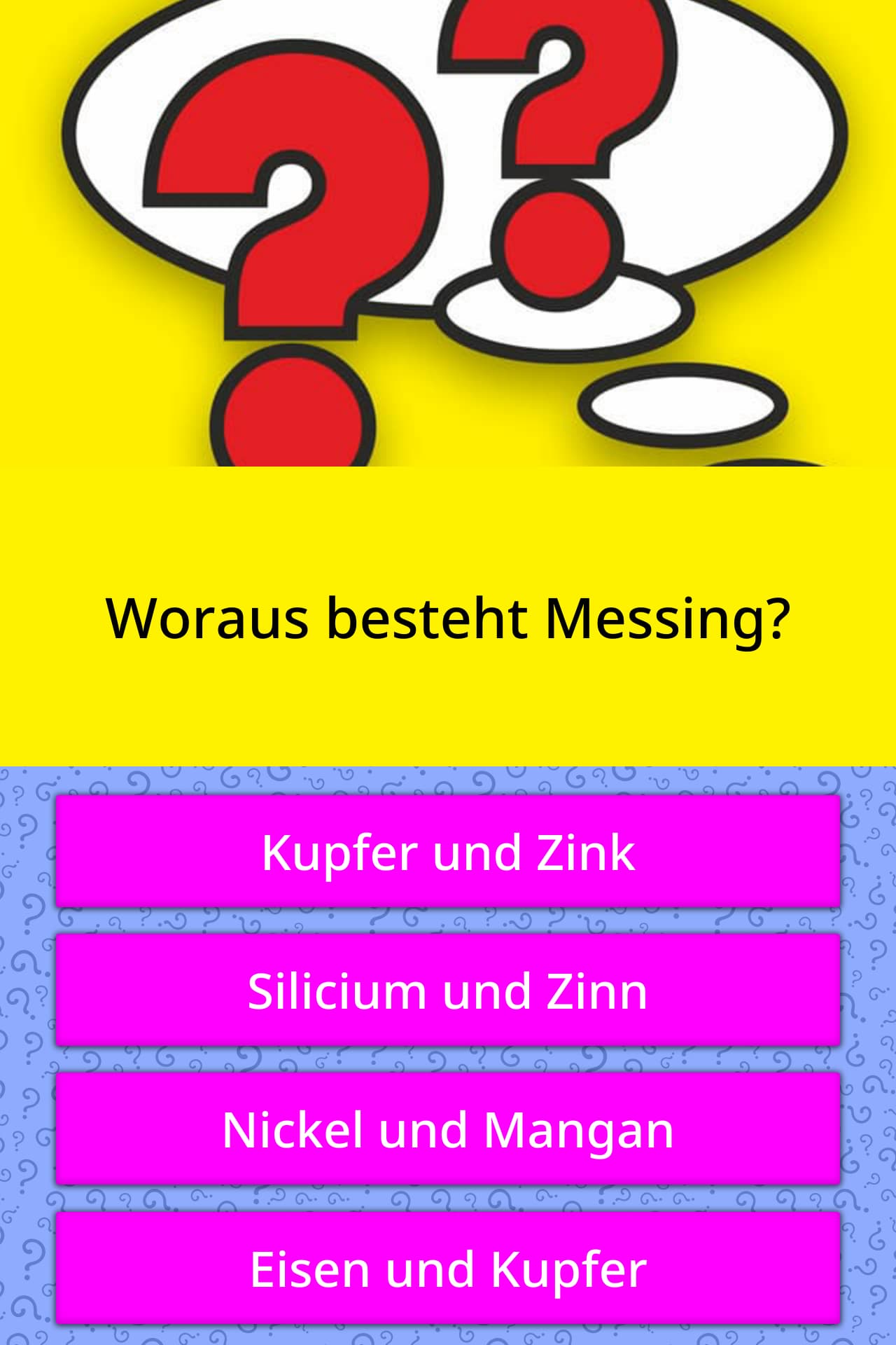 Woraus Besteht Messing? | Quizfragen | Quizzclub