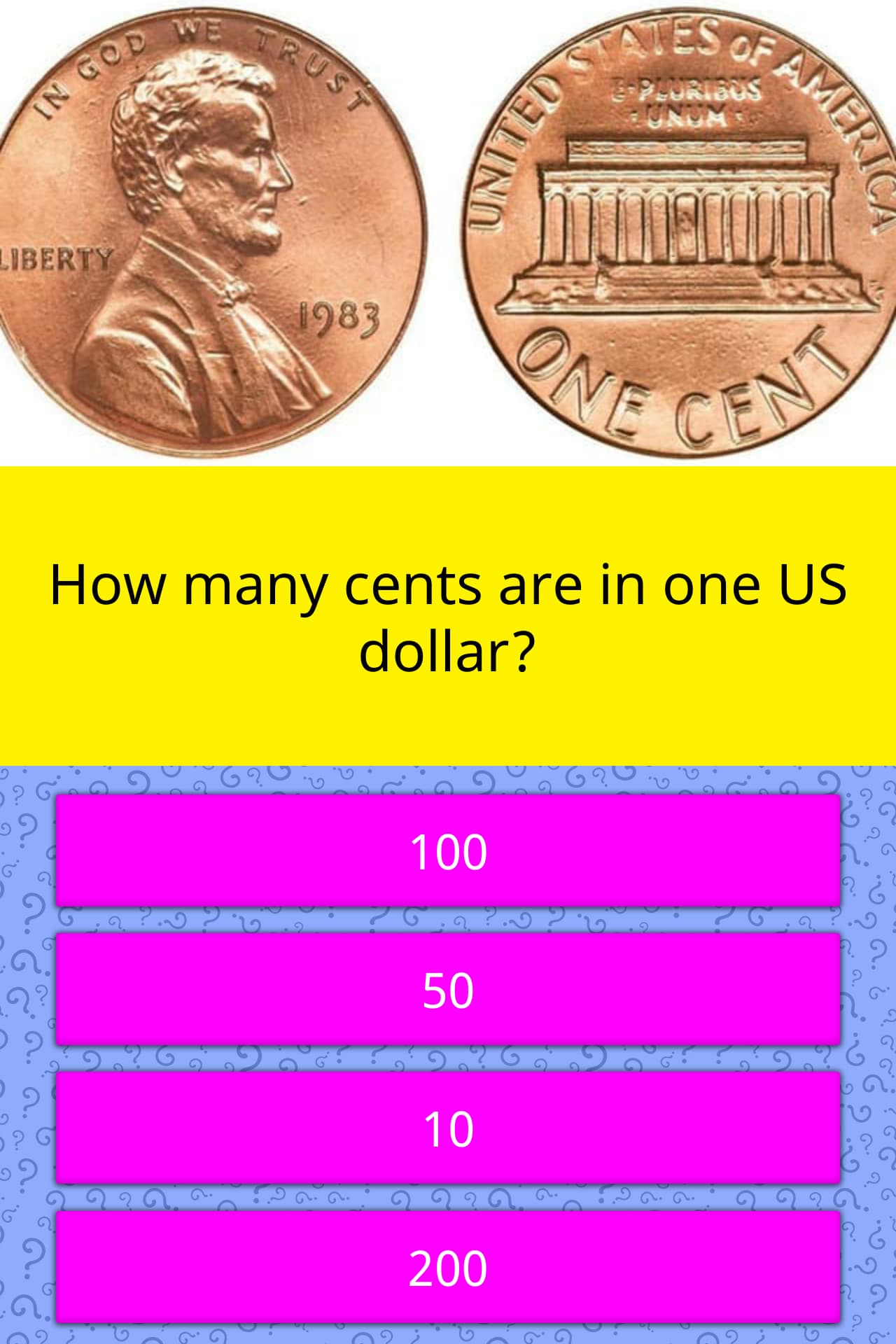 how-many-cents-are-in-one-us-dollar-trivia-questions-quizzclub