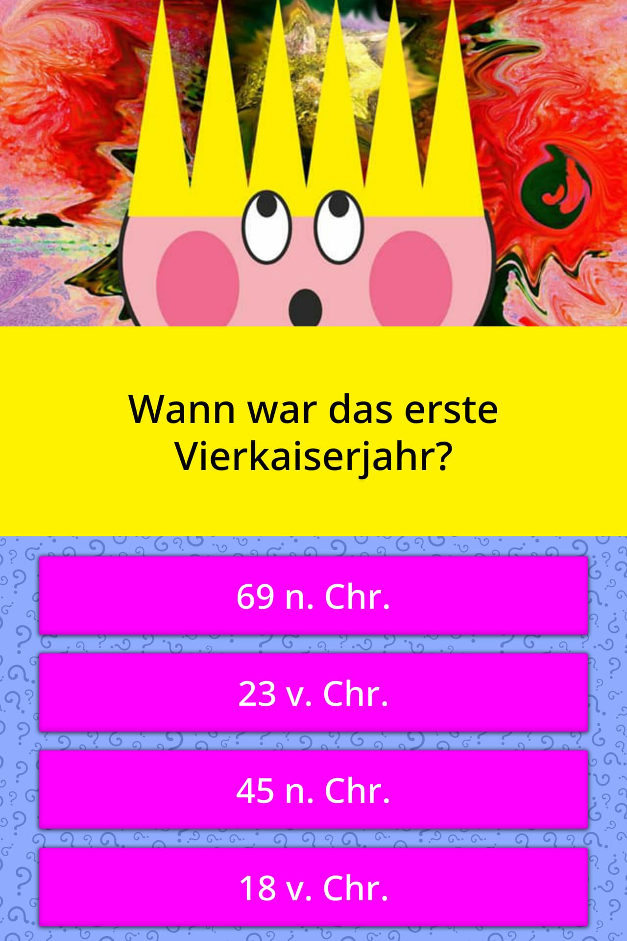 Wann War Das Erste Vierkaiserjahr Quiz Antworten Quizzclub