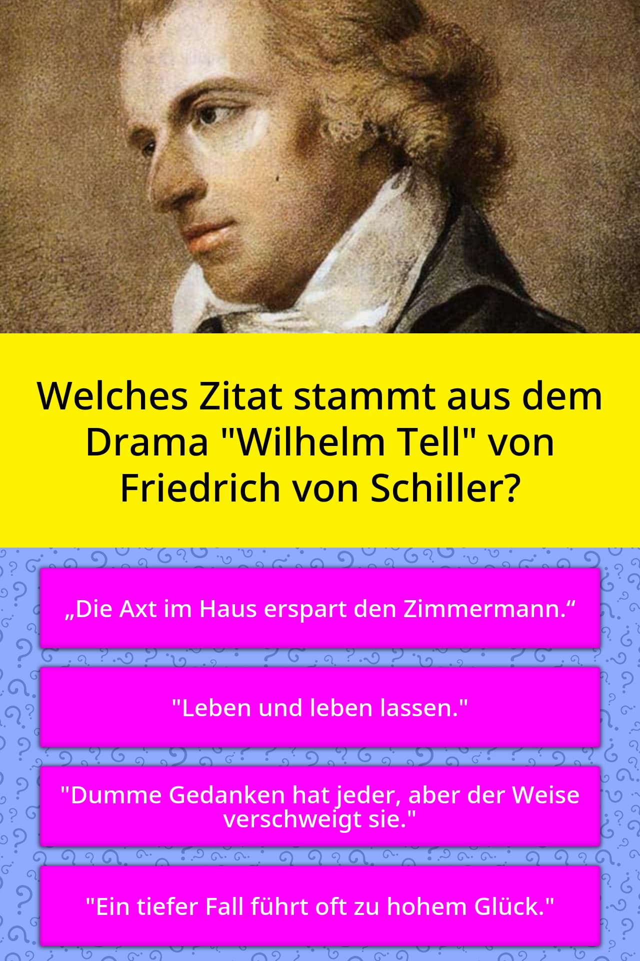 Welches Zitat Stammt Aus Dem Drama Quiz Antworten Quizzclub