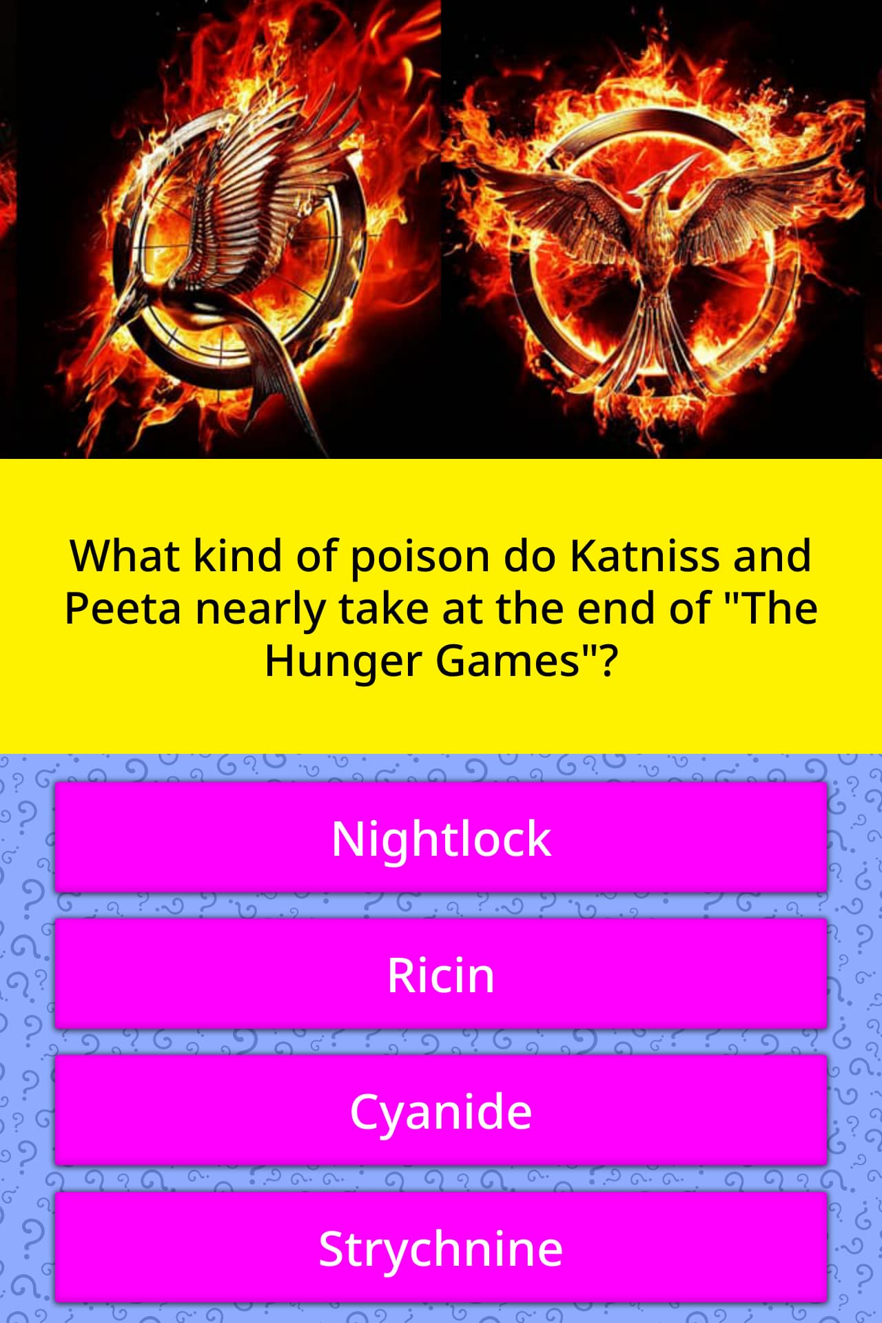 What Kind Of Poison Do Katniss And Trivia Answers Quizzclub