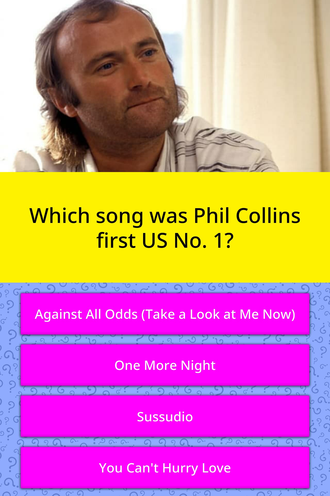 Which Song Was Phil Collins First Us Trivia Answers Quizzclub