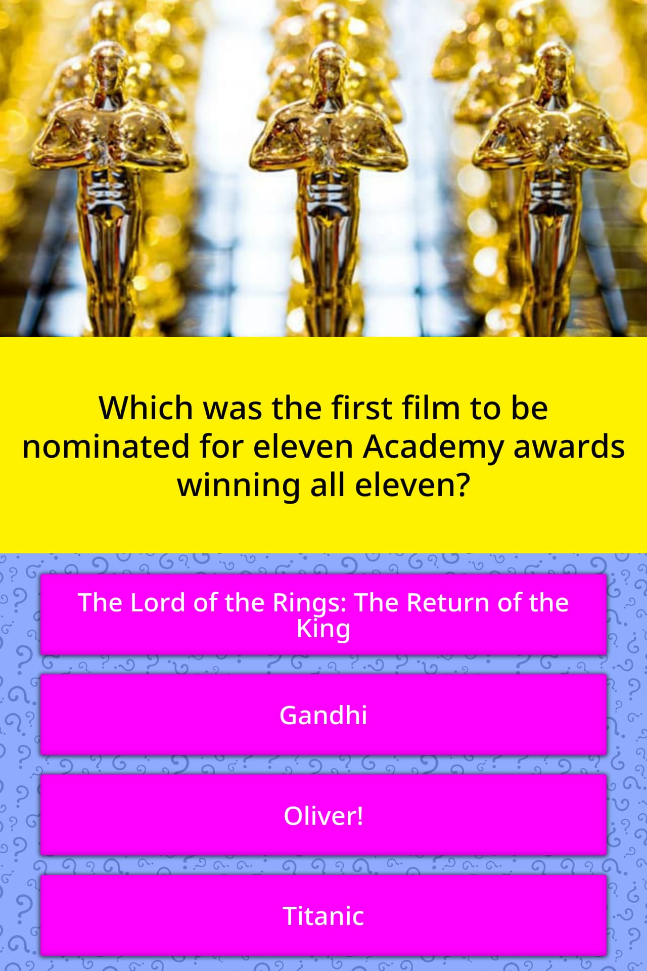 Which Was The First Film To Be Trivia Questions QuizzClub