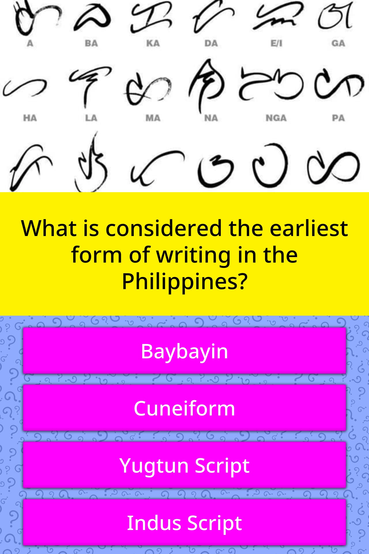 What Is Considered The Earliest Form Trivia Answers QuizzClub
