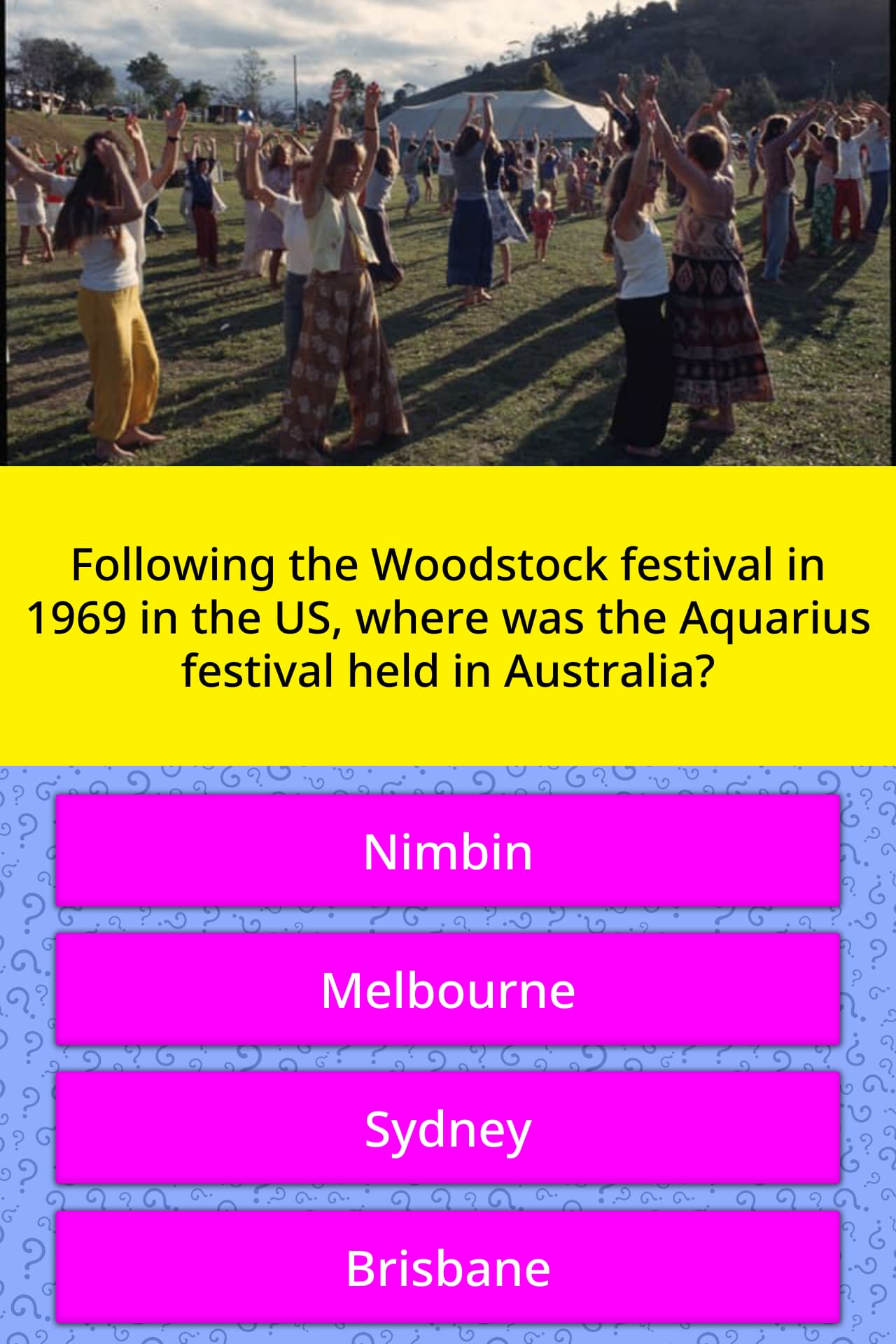 Following The Woodstock Festival In Trivia Questions Quizzclub