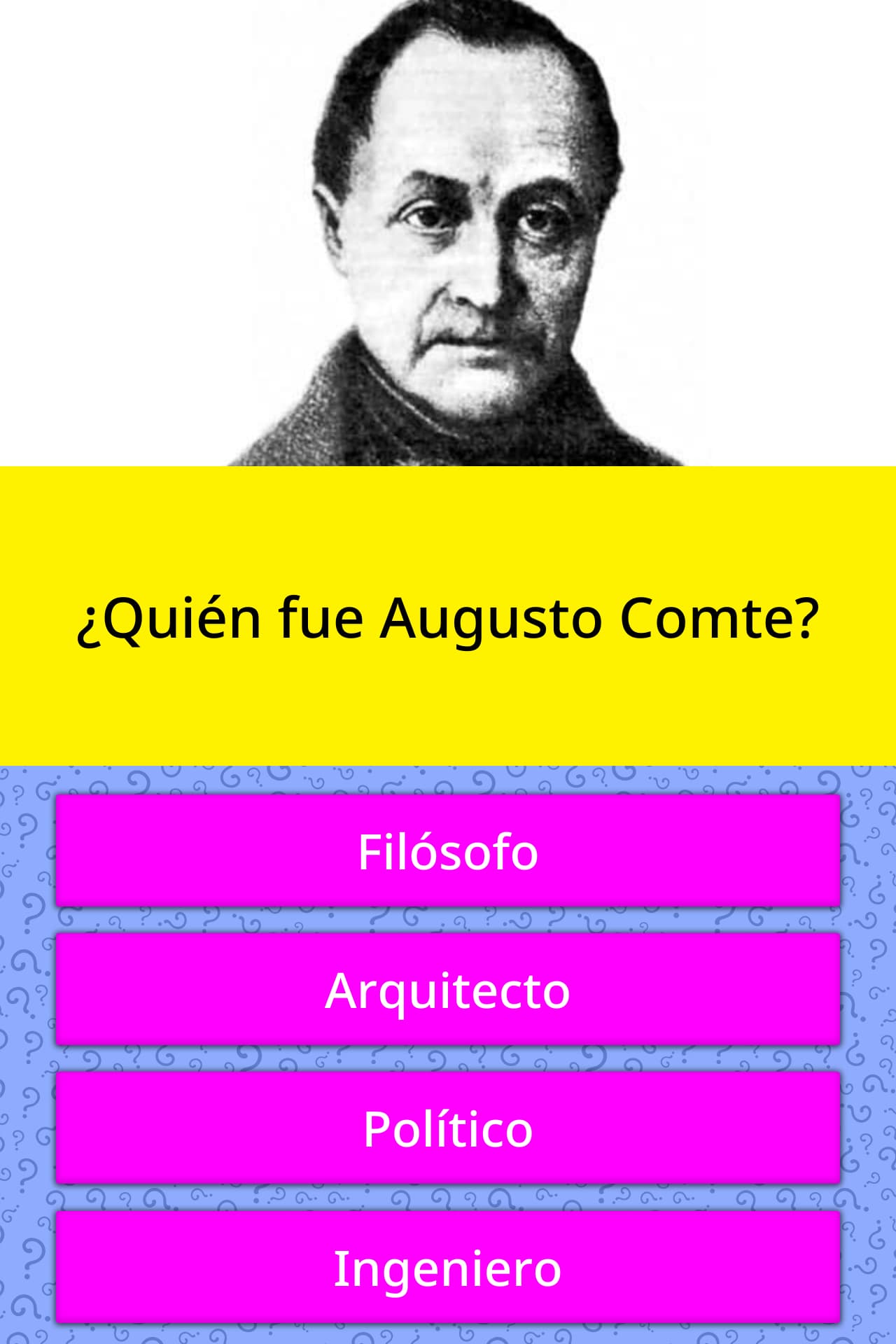 ¿Quién fue Augusto Comte? Las Preguntas Trivia