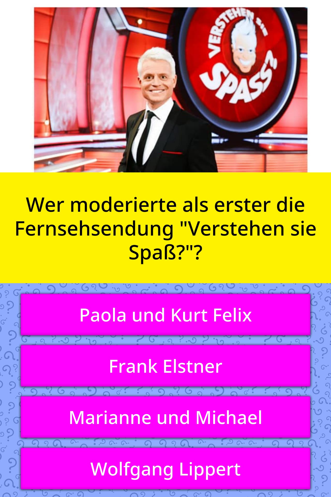 Wer moderierte als erster die... Quizfragen Wer moderierte als erster die... Quizfragen