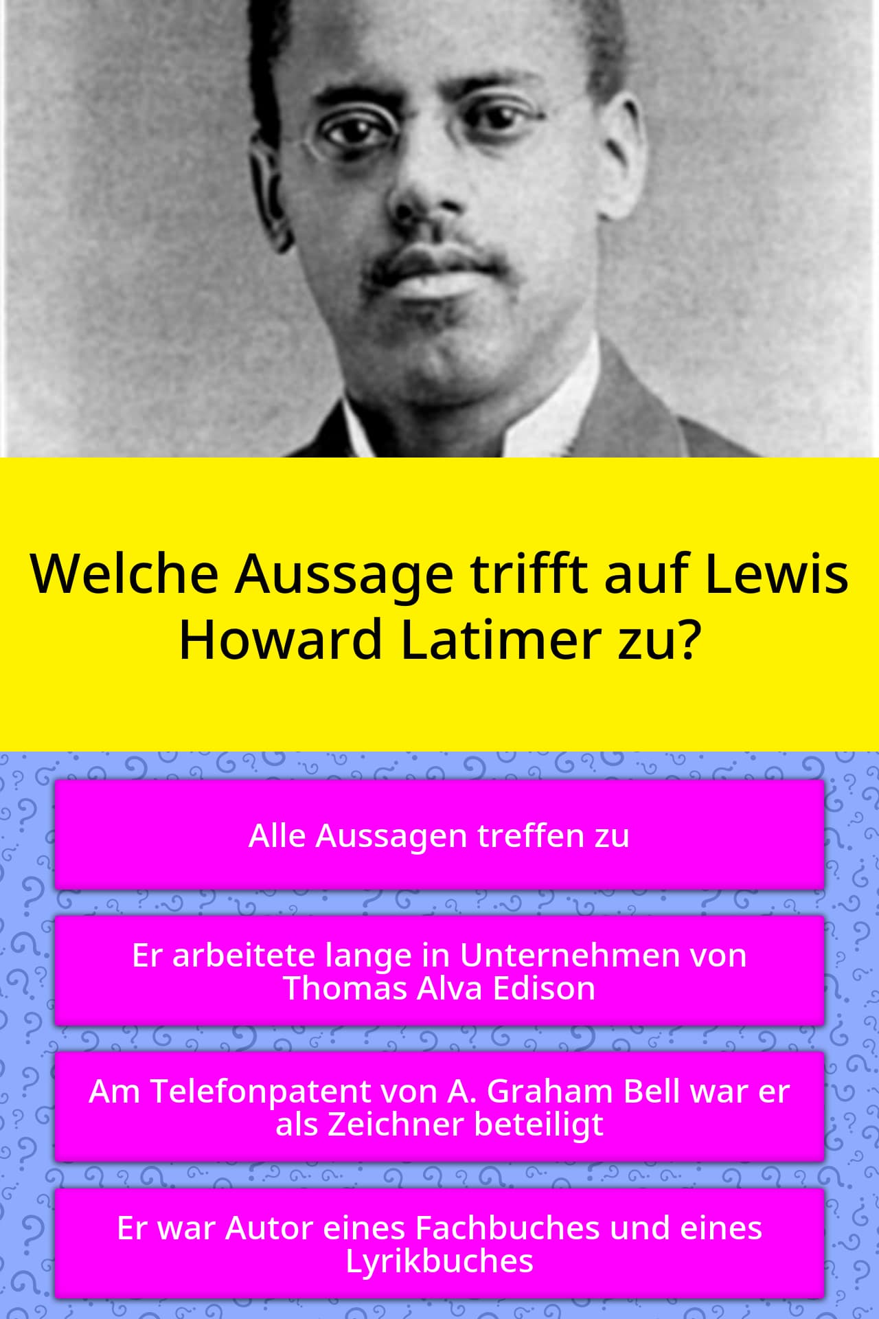 Welche Aussage Trifft Auf Lewis... | Quiz-Antworten | Quizzclub