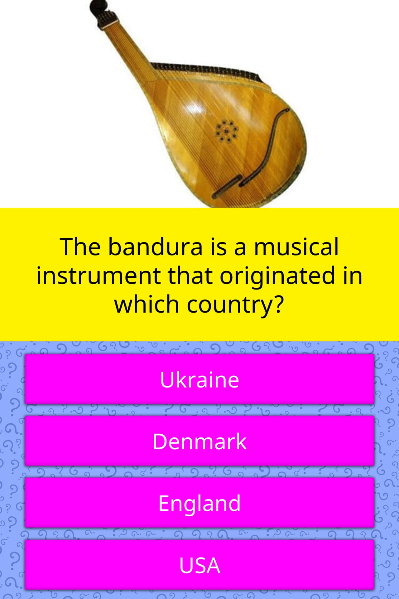percussion instruments quiz
