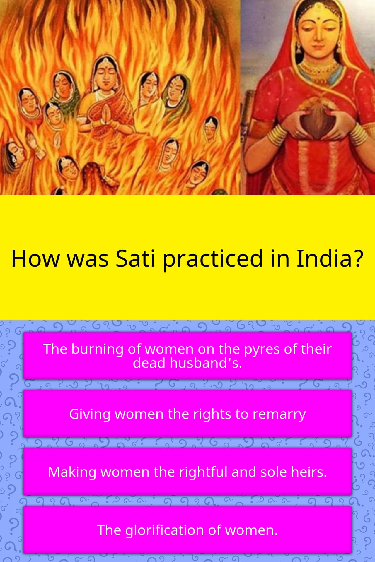 how-was-sati-practiced-in-india-trivia-questions-quizzclub