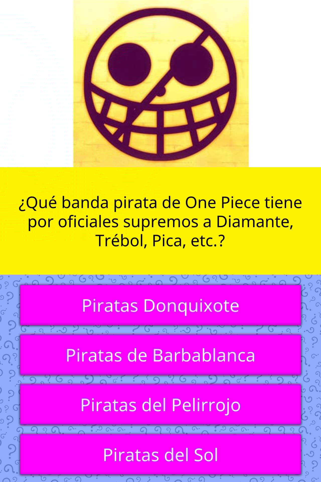 Que Banda Pirata De One Piece Tiene La Respuesta De Trivia