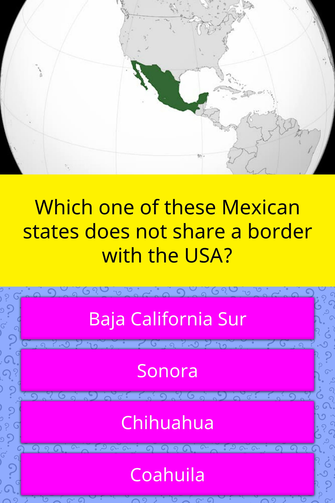 Which One Of These Mexican States Trivia Questions QuizzClub