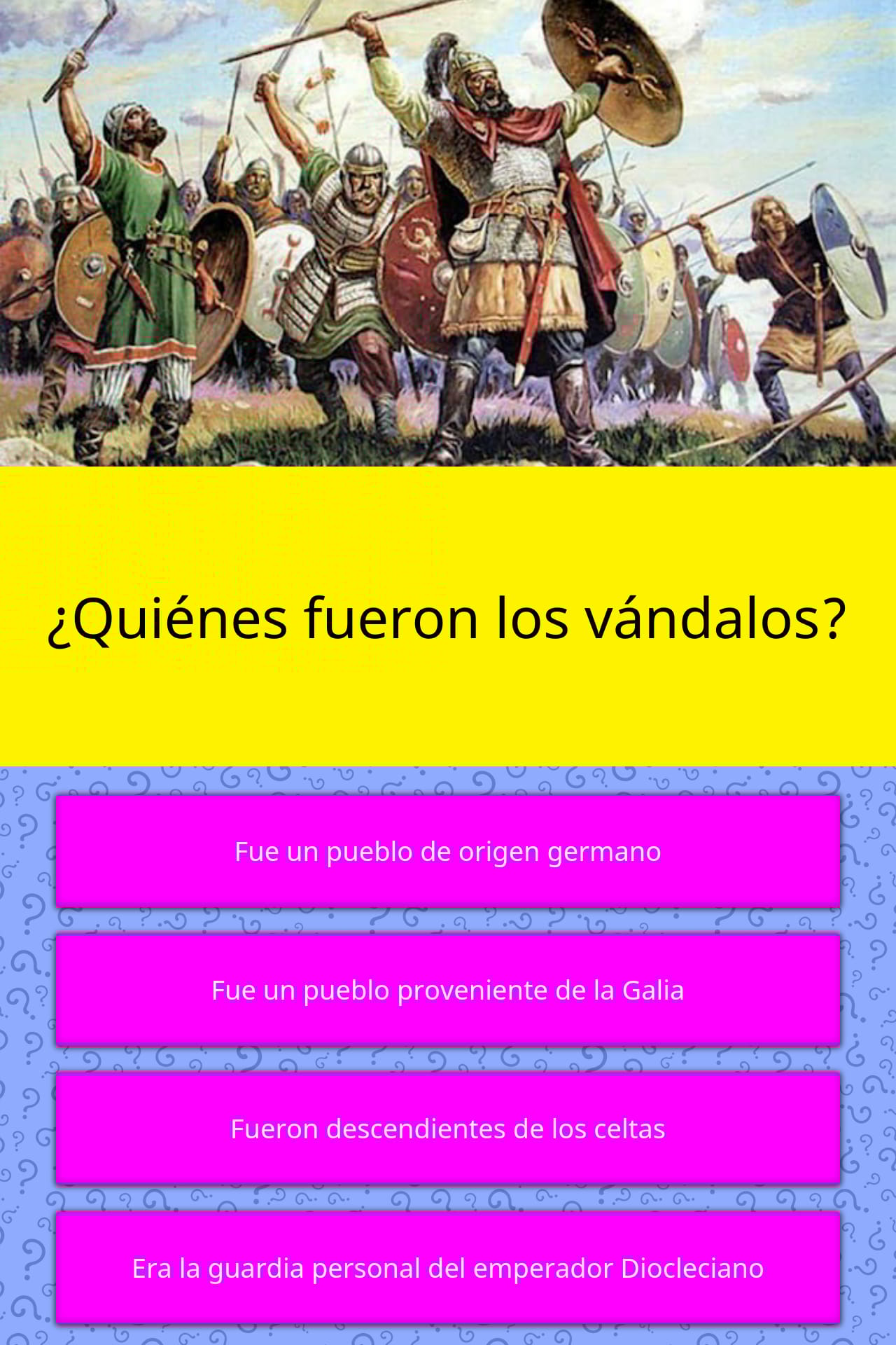 ¿Quiénes fueron los vándalos? Las Preguntas Trivia