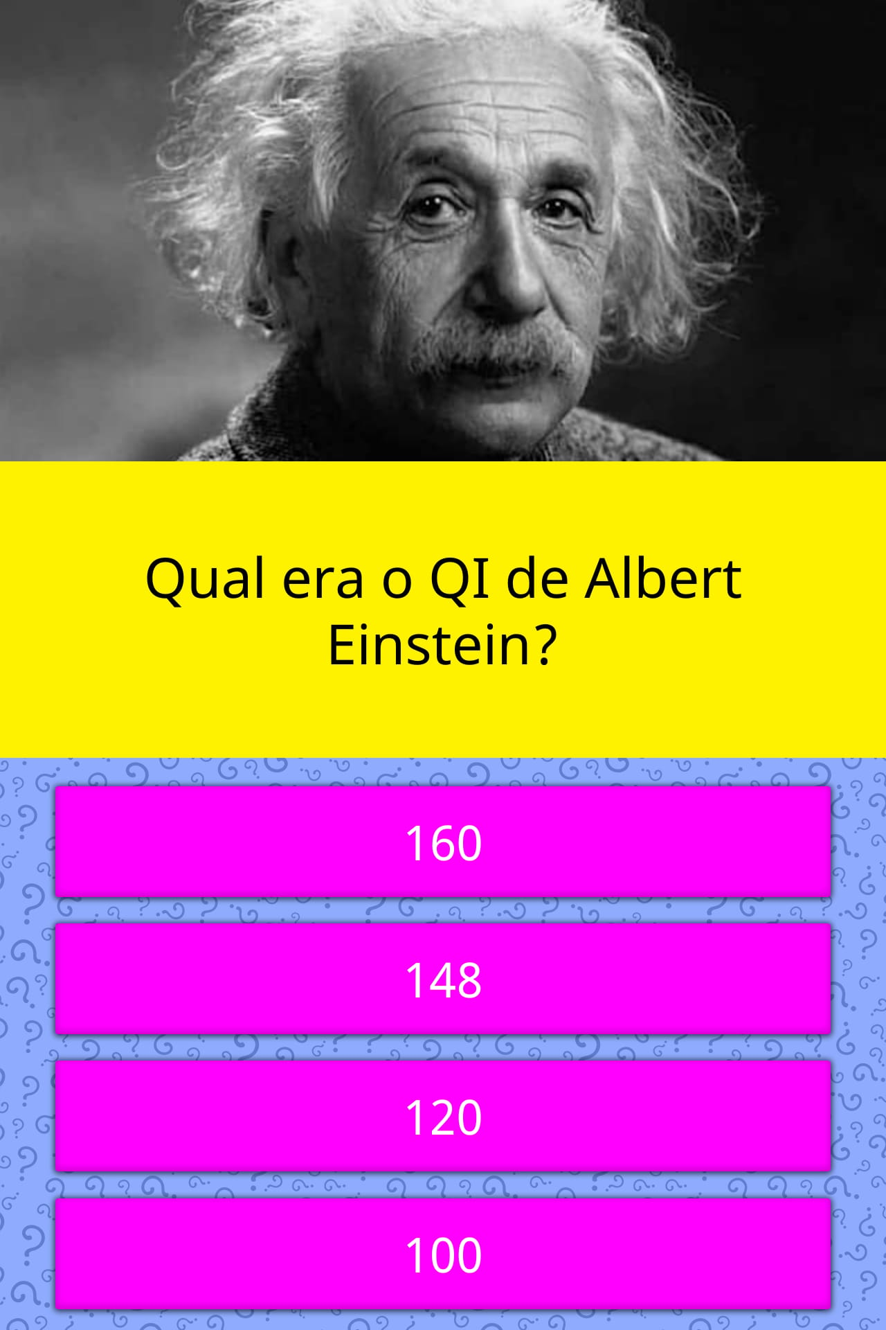 Qual Era O Qi De Albert Einstein Respostas Triviais Quizzclub 1574