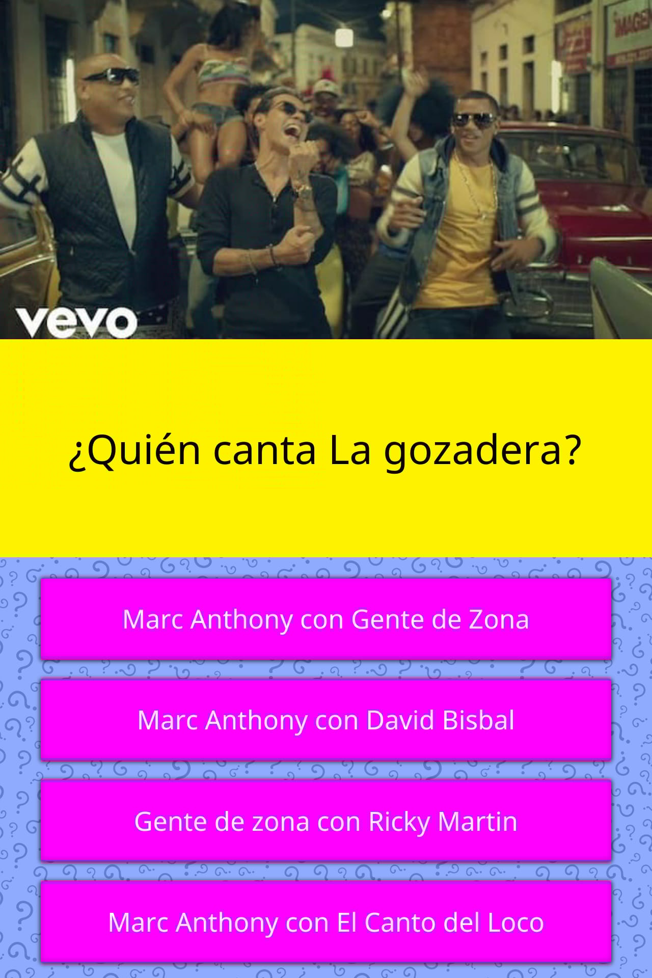 ¿Quién canta La gozadera? Las Preguntas Trivia