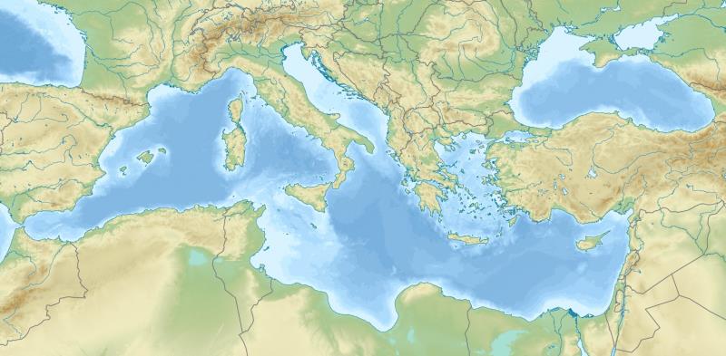 Geography Trivia Question: After Sicily, what is the largest island in the Mediterranean Sea?