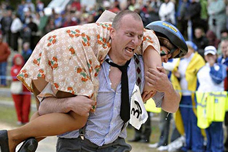 Culture Trivia Question: In which country did wife carrying originate as a sport?