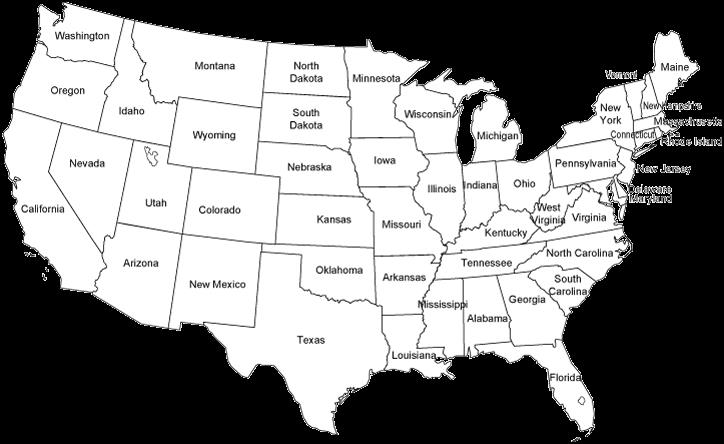 Geography Trivia Question: Take the map of the lower 48 US states (pictured); superimpose Alaska on the same scale. Approximately how far across this map could it stretch?