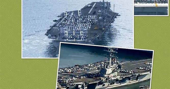 Society Trivia Question: What are these vehicles doing on board the nuclear-powered aircraft carrier USS Ronald Reagan?