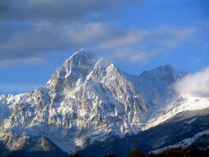 Geography Trivia Question: Corno Grande is the highest point in which European mountain range?