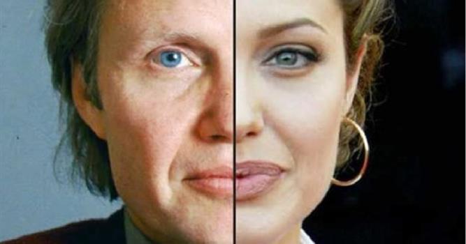 Суспільство Запитання-цікавинка: На фотографії права половина - Анджеліна Джолі. А хто зліва?