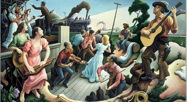 Culture Trivia Question: Which American artist and muralist painted this?