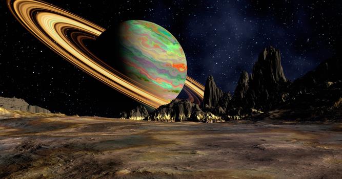 Наука Вопрос: Из чего преимущественно состоят кольца Сатурна?