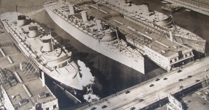 История Вопрос: Все знают историю про лайнер "Титаник", а многие слышали и о других трансатлантических лайнерах - "Куин Мэри" и "Нормандия". А какой из этих лайнеров оказался самым большим (по тоннажу)?