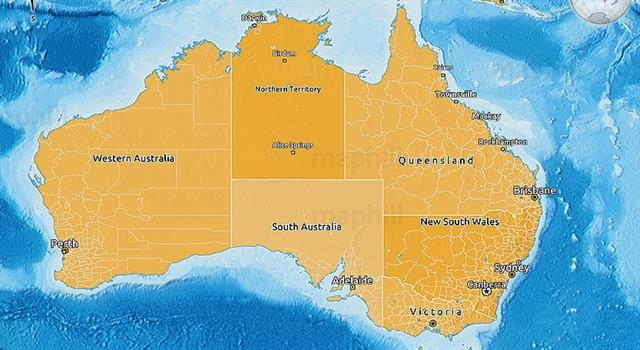 Geography Trivia Question: What bird appears on the state flag of Western Australia?