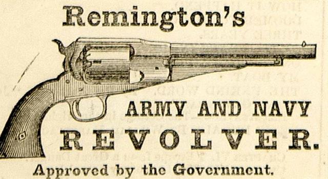 History Trivia Question: What were made commercially for the first time in 1874 by arms manufacturer Remington?