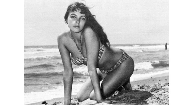 Movies & TV Trivia Question: Who is this actress posing in her younger days?