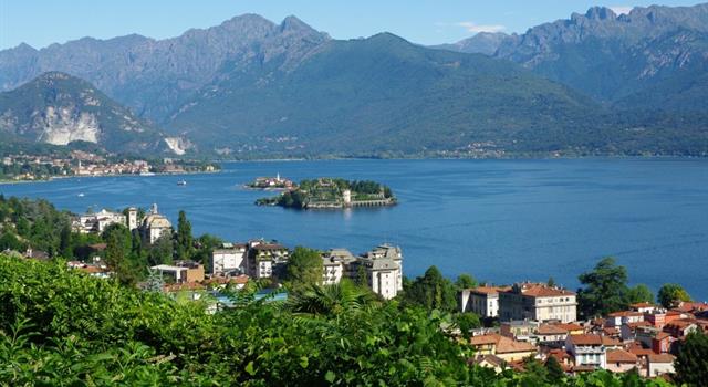 Geography Trivia Question: Lake Maggiore is bordered by what mountain range?