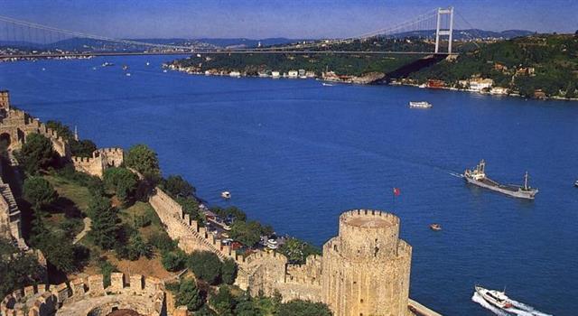 Geography Trivia Question: The name of the Turkish strait known as Bosphorus has what meaning?