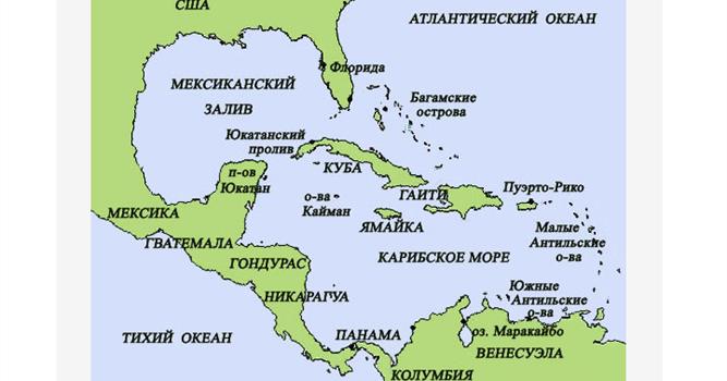 География Вопрос: Южная часть США и восточная часть Мексики находятся на побережье Карибского моря, у какой из этих стран береговая линия Карибского моря длиннее?