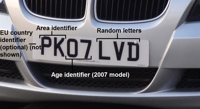 Society Trivia Question: What letter is used on UK registration plates for vehicles whose age or identity is in doubt?