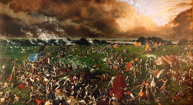 History Trivia Question: What was the name of the Mexican General/President that was defeated at the Battle of San Jacinto?