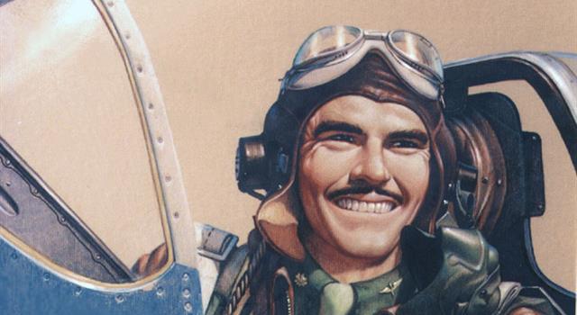 History Trivia Question: Who is this fighter pilot?