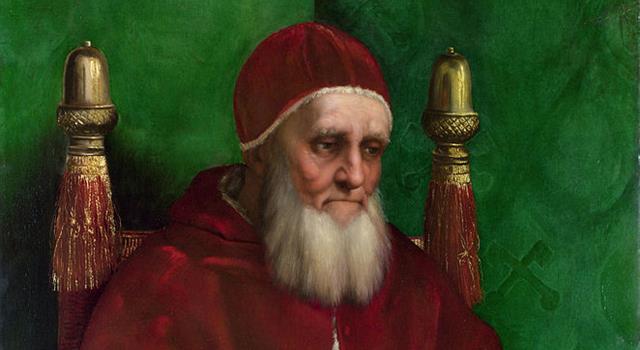 Культура Вопрос: Как называется головной убор Папы Римского, изображенный на портрете Папы Юлия II?