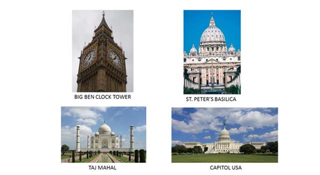 Culture Trivia Question: Which of these structures is the tallest?