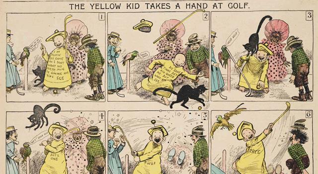 Культура Вопрос: Есть версия, что термин "желтая пресса" возник в ходе спора между двумя американскими газетами из-за комикса «Жёлтый малыш». А в каком году это было?
