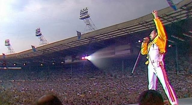 History Trivia Question: What year was Queen's famous 'Live at Wembley' recorded?