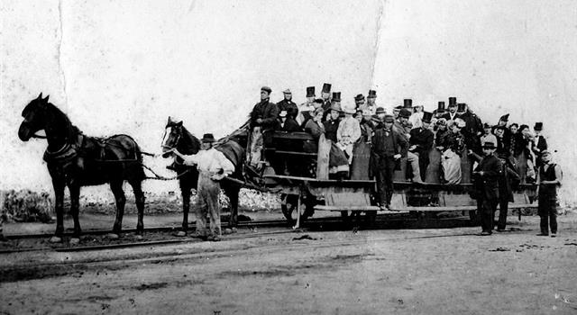 History Trivia Question: When did the first fare-paying passenger railway service start operating?