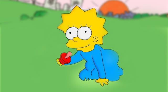 Movies & TV Trivia Question: On 'The Simpsons', what was Maggie's first word?