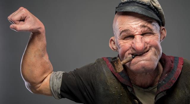Movies & TV Trivia Question: What is tattooed on Popeye's arm?