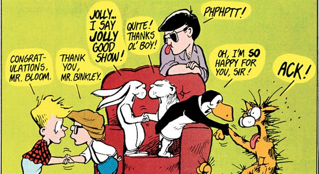 Culture Trivia Question: In the comic "Bloom County" by Berkeley Breathed, was there ever a dog featured in the strip?