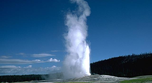 Nature Trivia Question: What are the frequency and duration of the eruption of the "OLD FAITHFUL" geyser in Yellowstone park?