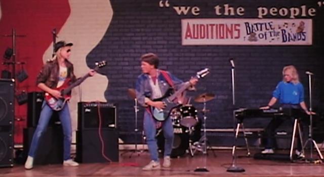 Movies & TV Trivia Question: What is the name of Marty's band in the film "Back to the Future"?