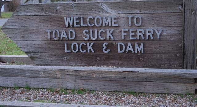 Geography Trivia Question: Where can you find Toad Suck Park?