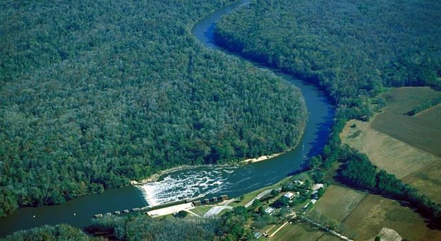 Geography Trivia Question: Cape Fear River flows into what body of water?