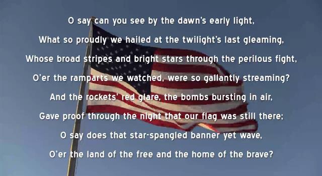 Kultur Wissensfrage: Die Melodie der US-Nationalhymne war ursprünglich bekannt als welche der folgenden?